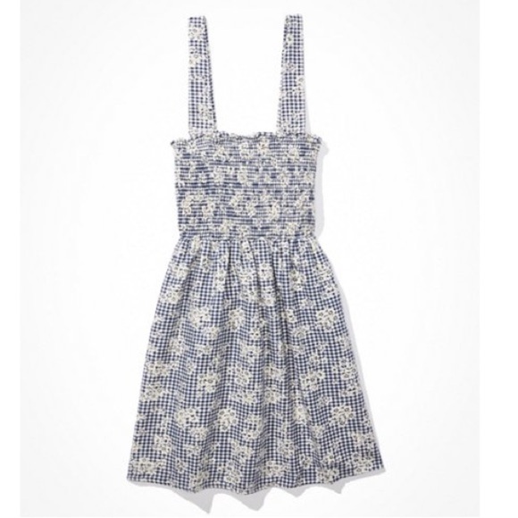 American Eagle Outfitters Dresses & Skirts - American Eagle Smocked Cross Back Mini Dress Size Medium